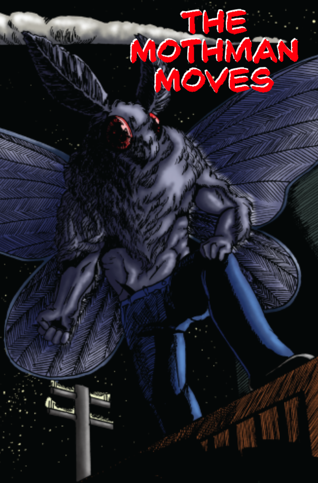 The Mothman Moves comic cover